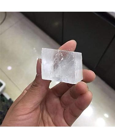 Natural Calcite Crystal Gemstone Reiki White Iceland Crystal Gemstone Cube - Buy Online on GoSupps.com