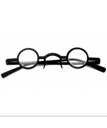 Buli oval reading glasses round classic computer glasses small black glasses with prescription for men +3.0 reading glasses leisure (size: +2.0)