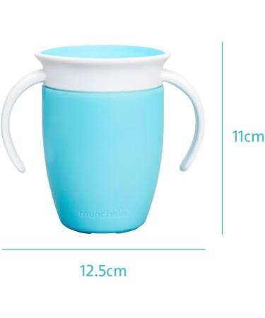 Munchkin Miracle 360 6+ Month 7oz Baby Sippy Cups (2-Pack) Free Flow Beaker for Toddlers Trainer Cup BPA-Free Spill-Free  - Buy Online on GoSupps.com