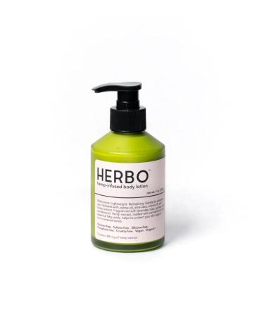 Herbo Hemp Body Lotion with Coconut Oil - Organic & Natural Body Moisturizer for Women & Men - Cruelty-Free Paraben-Free Body Cream for All Skin 7 oz