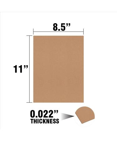 Chipboard Sheets 8.5 x 11.022 (5-Pack) - Lightweight Kraft Board for Crafts and Scrapbooking - Buy Online on GoSupps.com