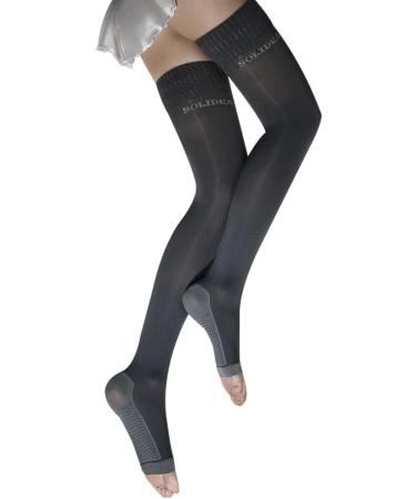 SOLIDEA 70 Denier Women's Night Wellness Socks - Graduated Compression & Comfort | Buy Black Night Socks Internationally - Buy Online on GoSupps.com