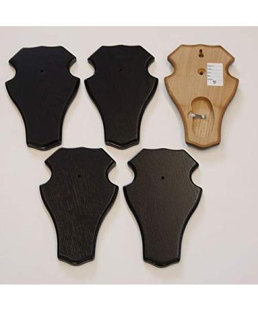 5 pieces REH buck sign trophy signs with 1 pine compartment in dark oak AF 21 x 13 cm - Buy Online on GoSupps.com