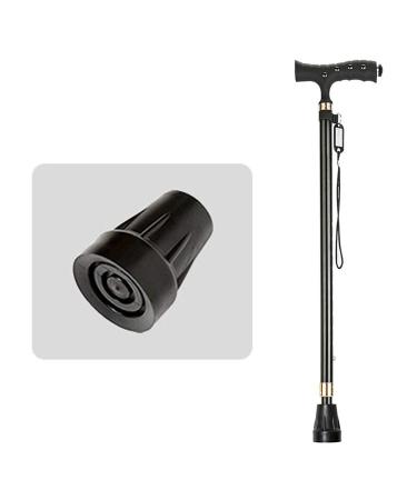 Foldable Walking Stick Telescopic Walking Stick with LED Light Handle Crutches Aluminum Alloy Height Adjustable Mobility Aid for Elderly Basewalking Stick Bright Day