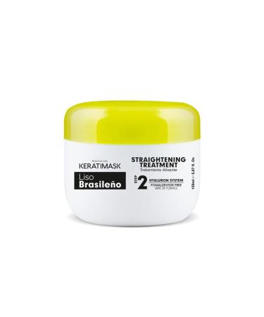 Keratimask Placenta Life Hair Straightening Treatment Brazilian Style Kit with Hyaluronic Acid - Smooth & Straighten Hair - Buy Online on GoSupps.com