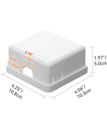 SAFELON 1 PC UK Socket Cover Box for Baby Safety Childproof Electrical Outlet & Plug Cover Box with Waterproof Splashes Switch Protector Cover for Home Safety (Single White) Single White - Buy Online on GoSupps.com
