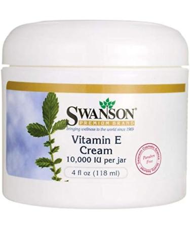 Swanson Vitamin E Cream 4 fl oz - High-Quality Moisturizer for Healthy Skin - International Shipping Available - Buy Online on GoSupps.com