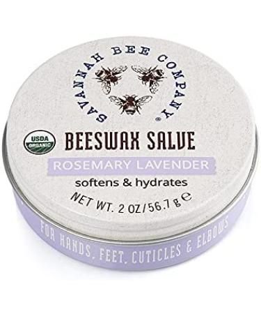 Certified USDA Organic Rosemary Lavender Beeswax Salve - Large | Savannah Bee Company - Buy Online on GoSupps.com