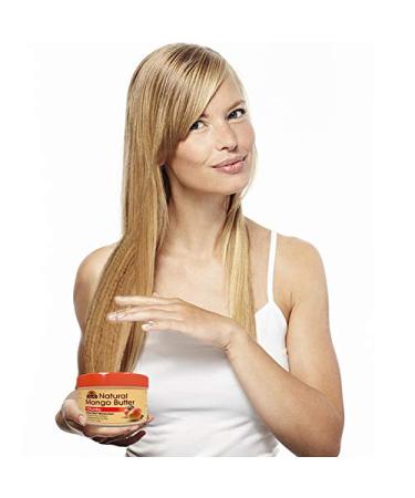 OKAY Mango Butter Chunks - 100% Pure for Hair & Skin | Revive Dry Hair & Soothe Skin | 8 oz (227g - Buy Online on GoSupps.com