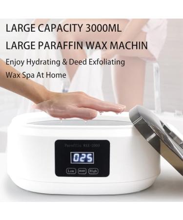 Machine cire de paraffine pour mains et pieds bain de cire chaude de 3000 ml avec 4 cire de paraffine contr le de pr cision de la temp rature Blanc - Buy Online on GoSupps.com