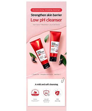 Some By Mi Snail Truecica Miracle Repair Low pH Gel Cleanser 100ml - Gentle Acne & Skin Repair - Buy Online on GoSupps.com