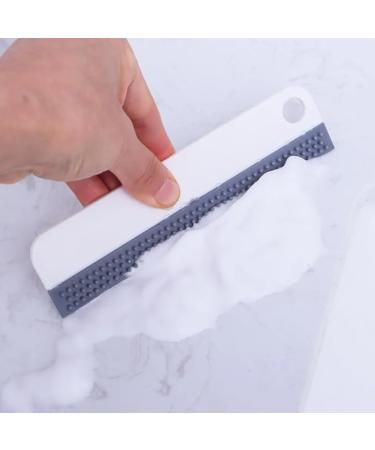 Glass Scraper Soft Silicone Mirror Sink Squeegee Multi-function Window Car Kitchen Bathroom Cleaner Cleaning Tools White - Buy Online on GoSupps.com