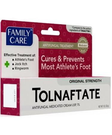 Family Care Tolnaftate Cream - Athlete's Foot Treatment - 1 Ounce - Buy Online on GoSupps.com