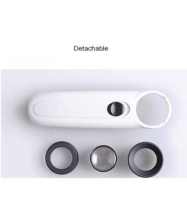 Magnifying Glass Hand Held Magnifying Glass 40X Magnifier Glass Illuminated Magnifier Jewelry Loupe with 2 LED Light Reading Magnifying Glass Safehappy - Buy Online on GoSupps.com