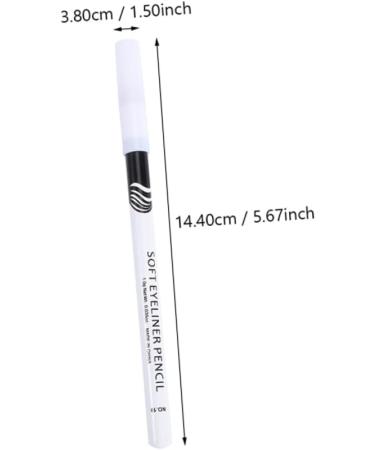 FOYTOKI 48 Pcs Eyeliner Pencil Cosmetics Eye Line Tool Glitter Eyeshadow Eye Line Pencils White Wooden Pole - Buy Online on GoSupps.com