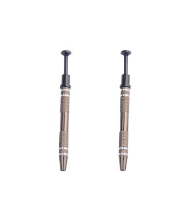 Lot de 2 Outils de Manucure Griffes Embout Coton pour Nettoyage Pr cis des Ongles Accessoires Nail Art Professionnels Outil de Modelage Nettoyage des Plaques de Stamping
