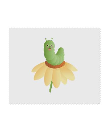 Azeeda 2 x Cute Caterpillar and Flower Microfiber Cleaning Cloths (LC00021837)