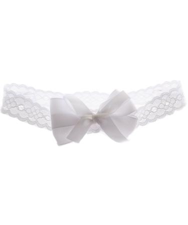Baby & children's hairband from 0M headband head band baptism white headdress (KU 46-48cm.)
