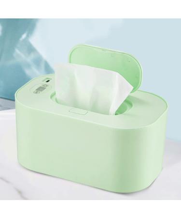 Mbnvtxh USB Baby Wipe Warmer 3 Mode 40-60 C Adjustable Baby Wipe Warmer Dispenser Portable Smart Wet Wipes Warmer Large Capacity Baby Wipe Heater for Kids Car Home Travel Baby Nursery(Green)