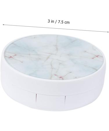 Buy SOLUSTRE 1pc White Contact Lens Case with Mirror - Perfect for Travel & Eye Care - Buy Online on GoSupps.com