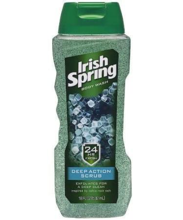 Irish Spring Deep Action Scrub Body Wash - 18 Fl Oz (Pack of 2) - Buy Online on GoSupps.com