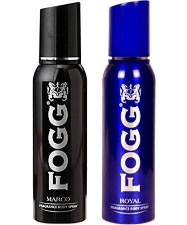 Fogg 1 Marco And 1 Royal Deodorant Combo Body Spray - For Men (120ml Each Pack Of 2)