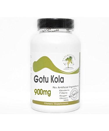 Gotu Kola 900mg 200 Capsules - No Additives Naturetition Supplements