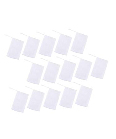 NOLITOY 100 Pcs Soap Bag Foam Net Mesh Soap Pouch Soap Saver Net Soap Sack Shower Loofah Soap Body Bar Soap Bar Soap Saver Pouch Soap Holder Bags Body Facial or Body Soap 001 White 12X9CMx2pcs Whitex2pcs