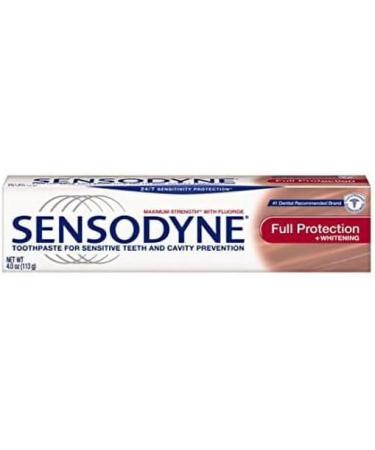Buy Sensodyne Full Protection Whitening Sensitive Toothpaste - 4 oz for Adults | International Shipping Available - Buy Online on GoSupps.com