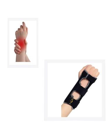 One Size ComfyWrist Brace Night Wrist Sleep Support Splint Compression Sleeve Adjustable Straps for Wrist Pain Relief Carpal Tunnel Arthritis Tendonitis Fitness.