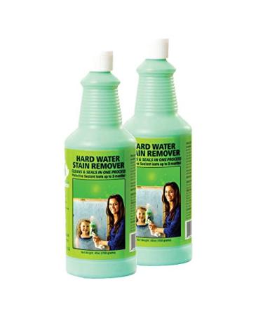 Bio Clean: Eco Friendly Hard Water Stain Remover (40oz Large). Pack of 2