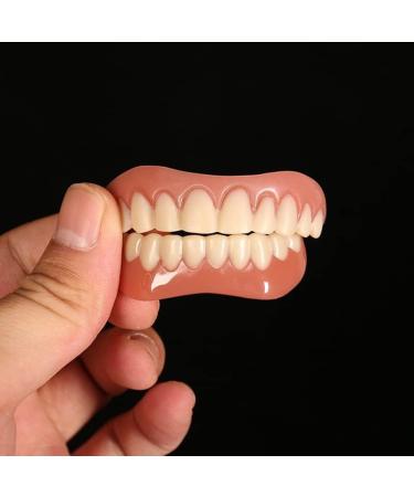 Press Teeth Veneer - Temporary Cosmetic Teeth for a Bright Smile | Light White Shade Fake Teeth for Men & Women - Buy Online on GoSupps.com
