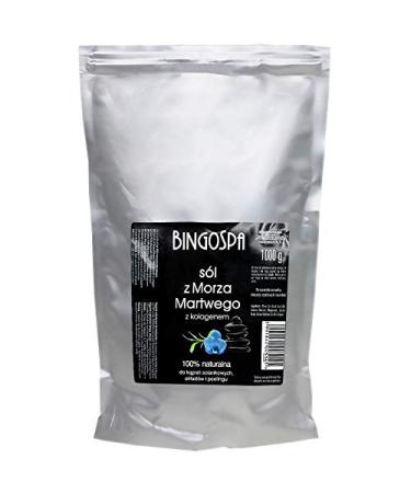 Anti-aging swimming salt from the dead sea with collagen for skin infection psoriasis acne stress sweating muscle pain 1000 g bingospa