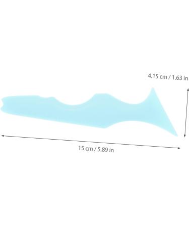 Mikinona 2pcs Silicone Beauty Ruler Blue Mascara Eyeshadow Auxiliary Guard Pads Eyeliner Makeup Bag for - Buy Online on GoSupps.com