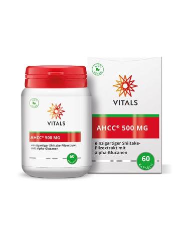 Vitals - AHCC 500 mg 60 capsules with alpha-glucans. 100% vegan. Original product from the original discoverers - Buy Online on GoSupps.com