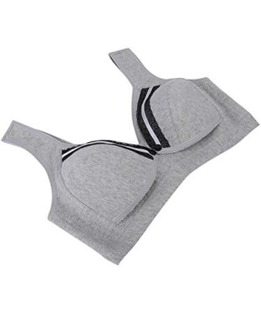 AYNEFY Nursing Bra - Lightly Padded Cotton for Breastfeeding & Pregnancy (XL Gray) | Prevents Sagging International Shipping Available - Buy Online on GoSupps.com