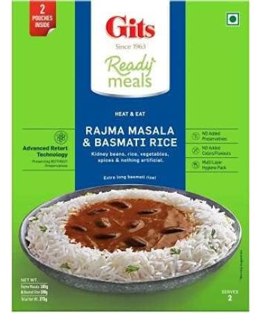 Ready to Eat Basmati Rice & Rajma Masala - Combo Meal 1500 g - Buy Online on GoSupps.com