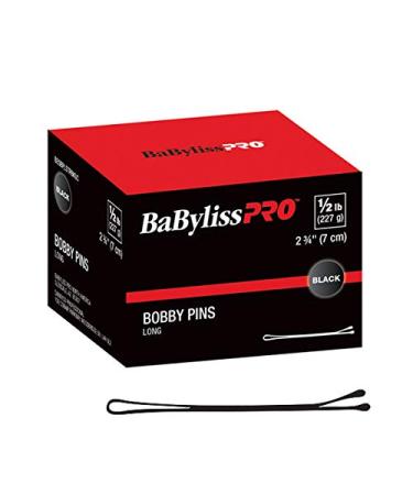 BaBylissPRO 2.75 Inch Extra-Long Flat Bobby Pins Black - Buy Online on GoSupps.com