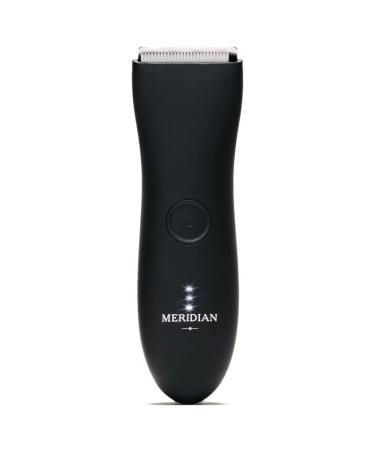 Meridian - The Trimmer - Electric Body & Groin Hair Trimmer - Waterproof and Cordless for Wet/Dry Use - Painlessly Remove Hair to Feel Fresh Down There - for Men & Women - 90 Min Battery Life - Onyx