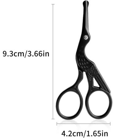 Nose Hair Scissors - Stainless Steel Curved Trimmer for Mustache & Ear Hair Removal - Rounded Tip Shears - Buy Online on GoSupps.com