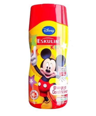 ESKULIN Kids Shampoo & Conditioner-Orange-Mickey 200ml - Enriched with Aloe Vera Extract to keep your hair beautiful and healthy with Mild on Eyes Formula.