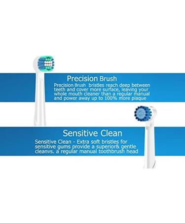 Replacement Toothbrush Heads Compatible with Oral B Braun 16 Pack Professional Precision & Sensitive Brush Heads Refill for Oral B Pro 500/1000/1500/3000/3757/5000/7000/7500/8000 - Buy Online on GoSupps.com