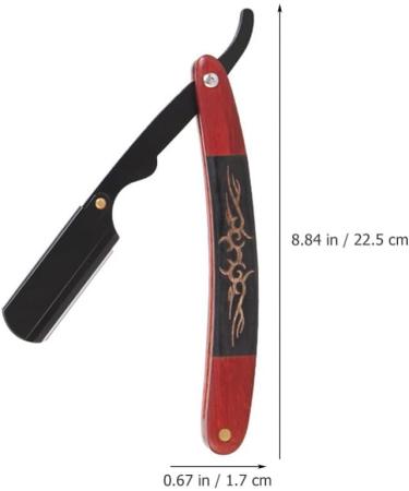 Beavorty Eyebrow Razor for Men - Manual Beard Shaver with Rustproof Steel & Ebony Holder | Practical Hairdresser Supply - Buy Online on GoSupps.com