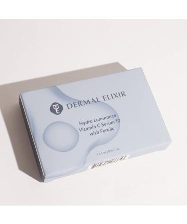 Hydra Luminance Vitamin C Serum 10 with Ferulic - Brighten Skin Boost Collagen Reduce Wrinkles & Dark Spots (5ML x 6 - Buy Online on GoSupps.com