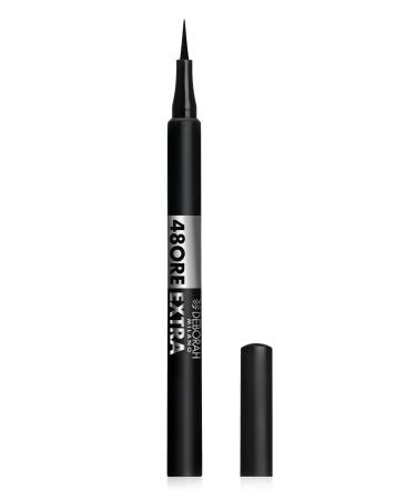 Deborah Milano Eyeliner 48 Hours Extra Eyeliner Pen Waterproof Long Lasting No Transfer Gives a Precise and Intense Finish to the Eyes Black 15g