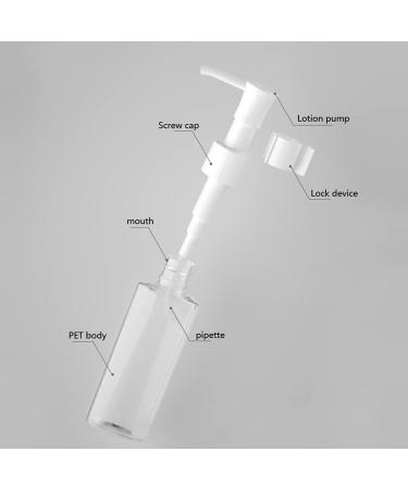Buy Tianzd 12-Pack 50ml Clear Plastic Pump Dispenser Bottles for Lotions Gels & Creams - Ideal for Travel & Cosmetics - Buy Online on GoSupps.com