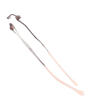 NHEISSCF glasses brackets glasses handles 1 pair of rimless glasses replacement arms 2-hole glasses brackets rhinestone-metal glasses repair parts pink unit size parent