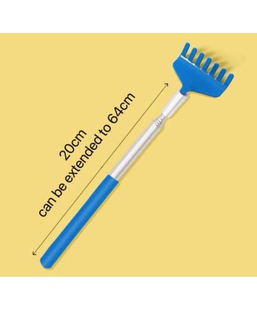 Lianrises Telescopic Back Scratcher Set for Men & Women - Extendable 20-68 cm 2 Pieces Black/Blue - Perfect for Itchy Spots! - Buy Online on GoSupps.com