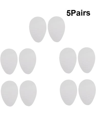 FRCOLOR Shoes Sticker Accessories 5 Pairs High Heel Sole Protectors Transparent Self-Adhesive Heel Pads Clear Anti-Wear Stickers for Shoes - 9.5x6.3cm - Buy Online on GoSupps.com