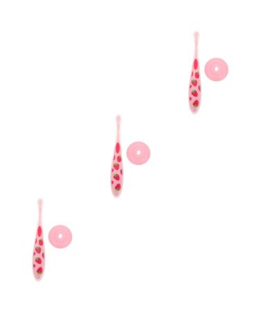 Minkissy 3st toothbrush toothbrush childrens toothbrush small child glove clips for children baby care -accessoir progressive accessories products detergent travel stk